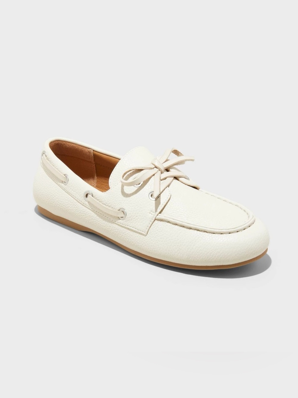 Women's Midge Boat Shoe Flats - Universal Thread - off white - new